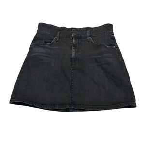 Alice + Olivia Black Denim Skirt